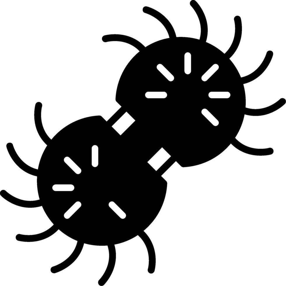 Neisseria Gonorrhoeae Bacterial Infection Glyph vector