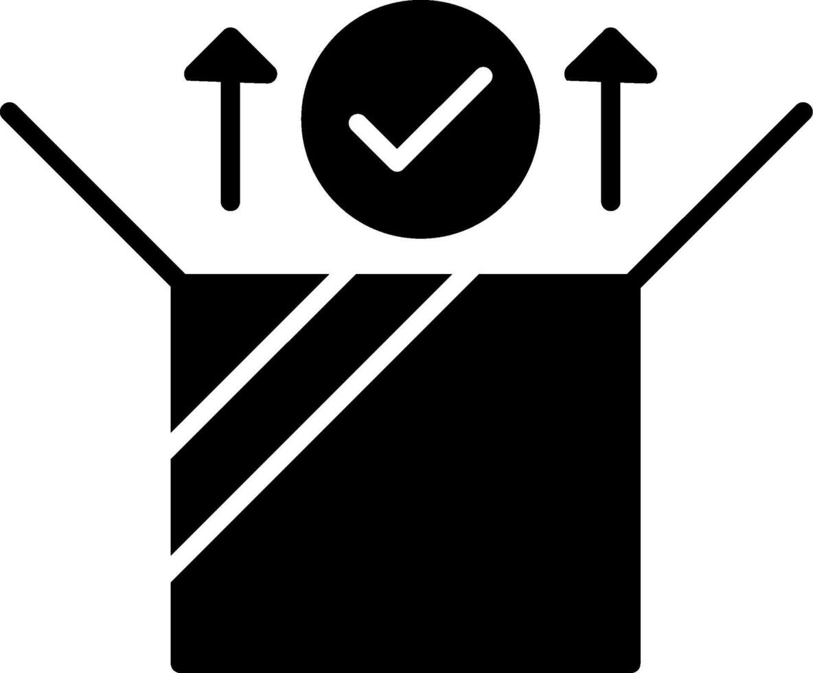 Delivery Tracking Shipment Status Glyph vector
