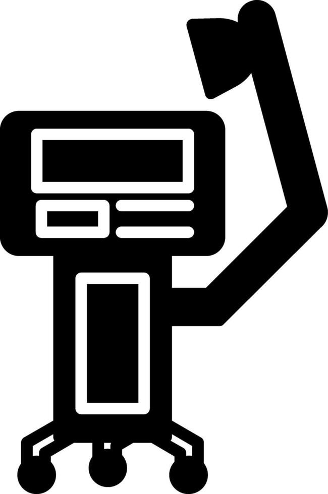 Diathermy Deep Heat Therapy Glyph vector
