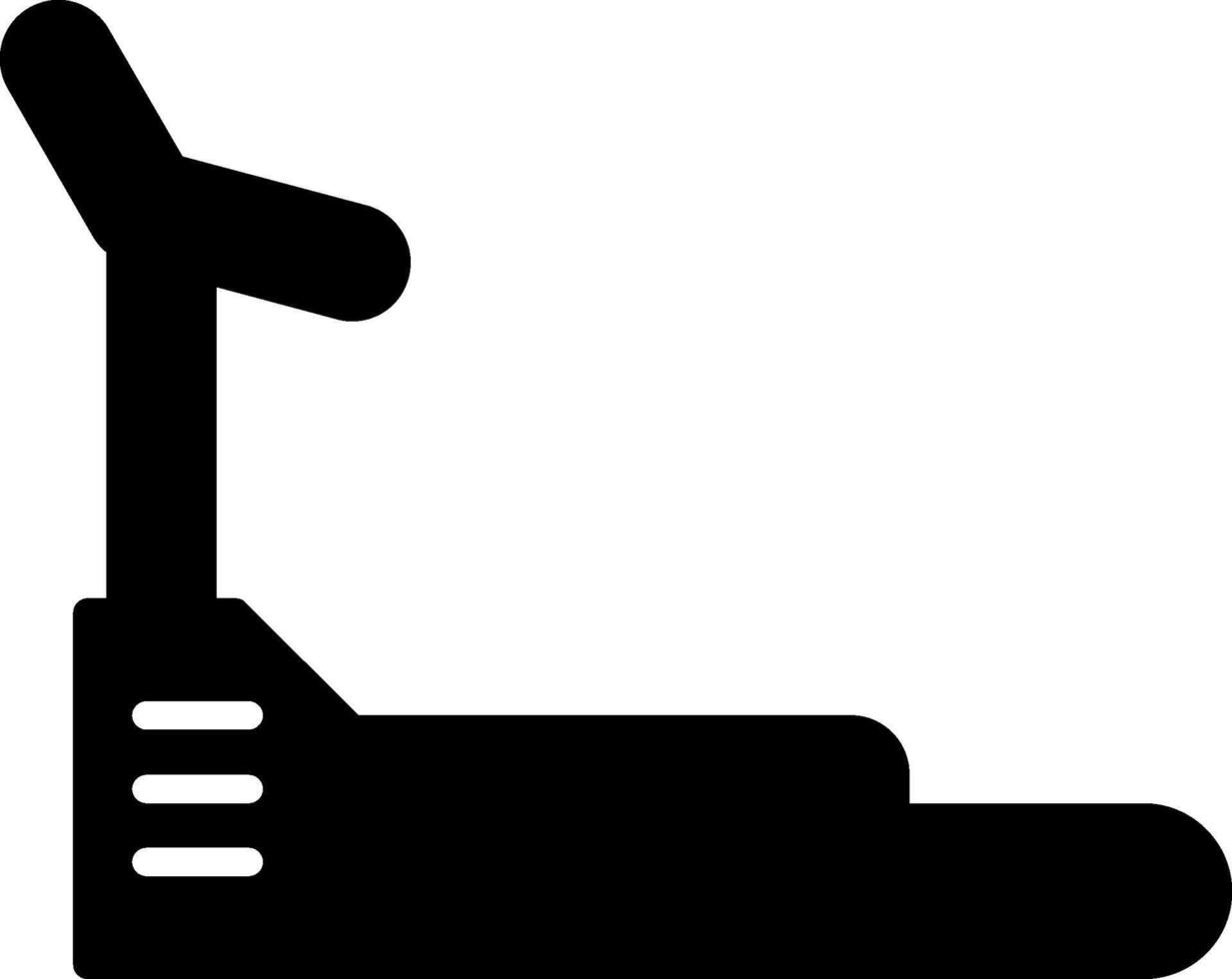 Treadmill Running Equipment Glyph vector