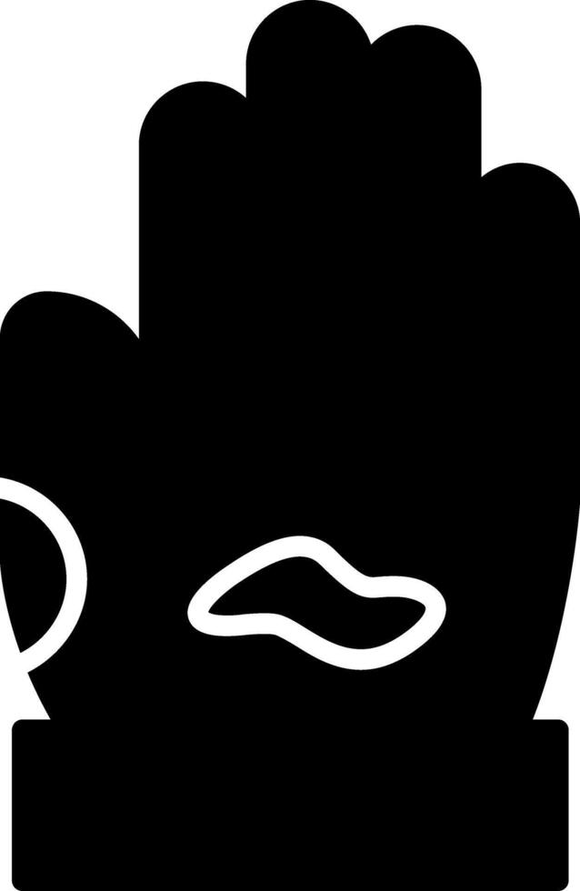 Hand Burn Skin Injury Glyph vector