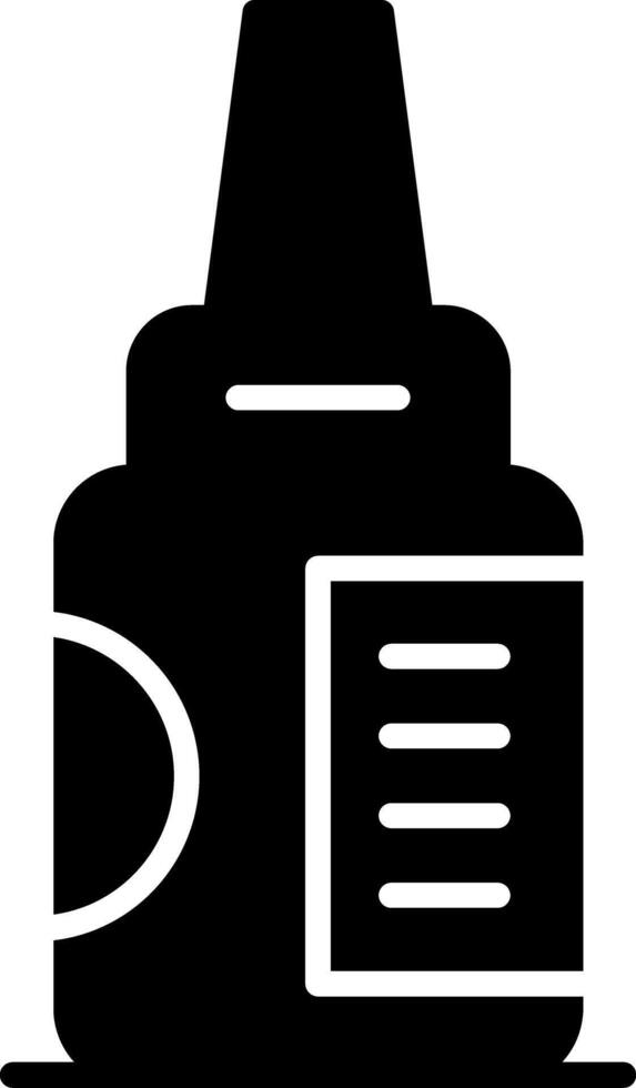 Eye Drops Ophthalmic Solution Glyph vector