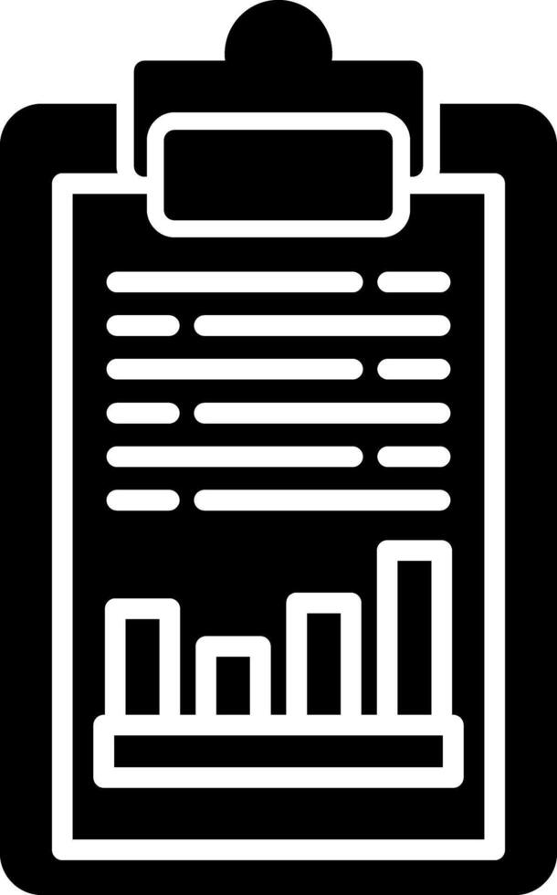 Clipboard File Holder Glyph vector