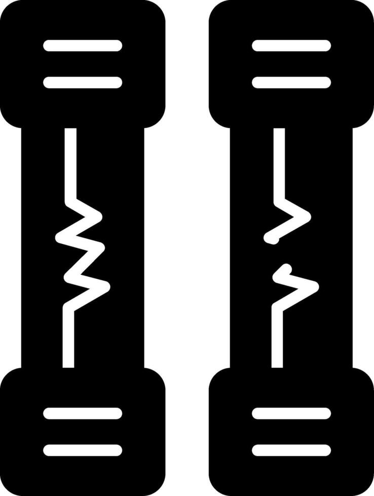 Electrical Fuse Repair Glyph vector