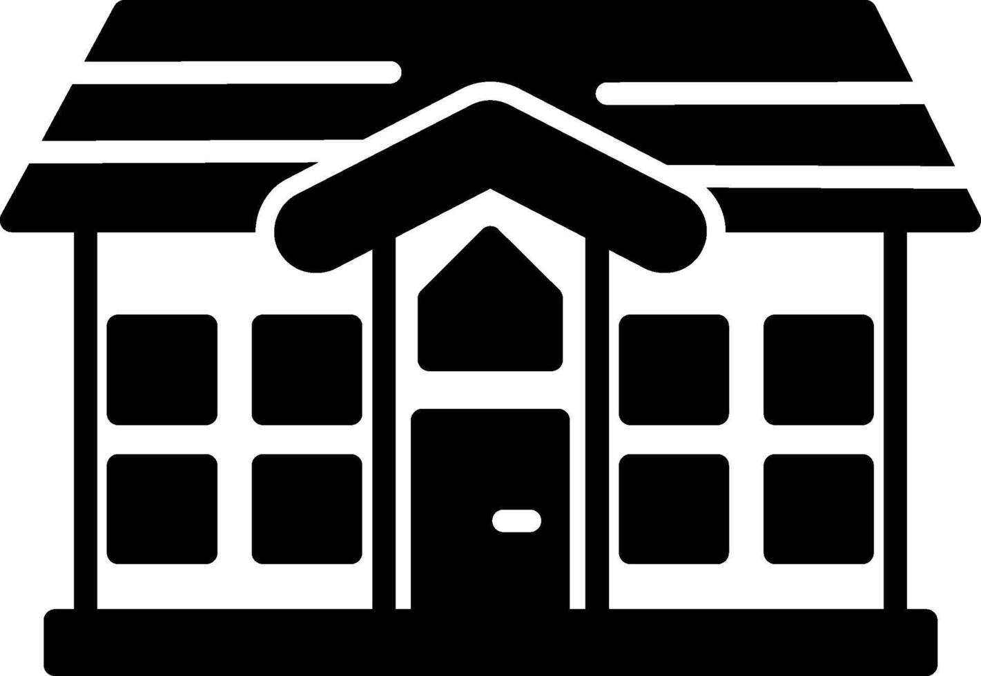 House Residential Building Glyph vector