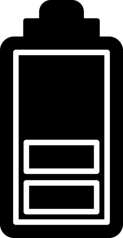Low Battery Warning Glyph vector