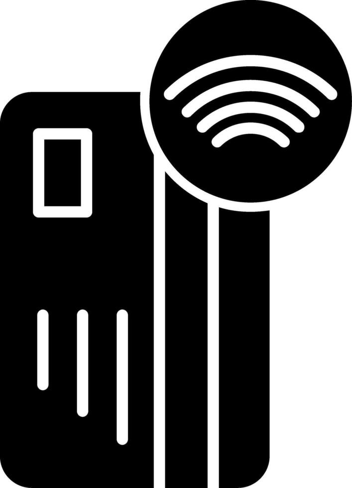 Tap To Pay Quick Payment Glyph vector