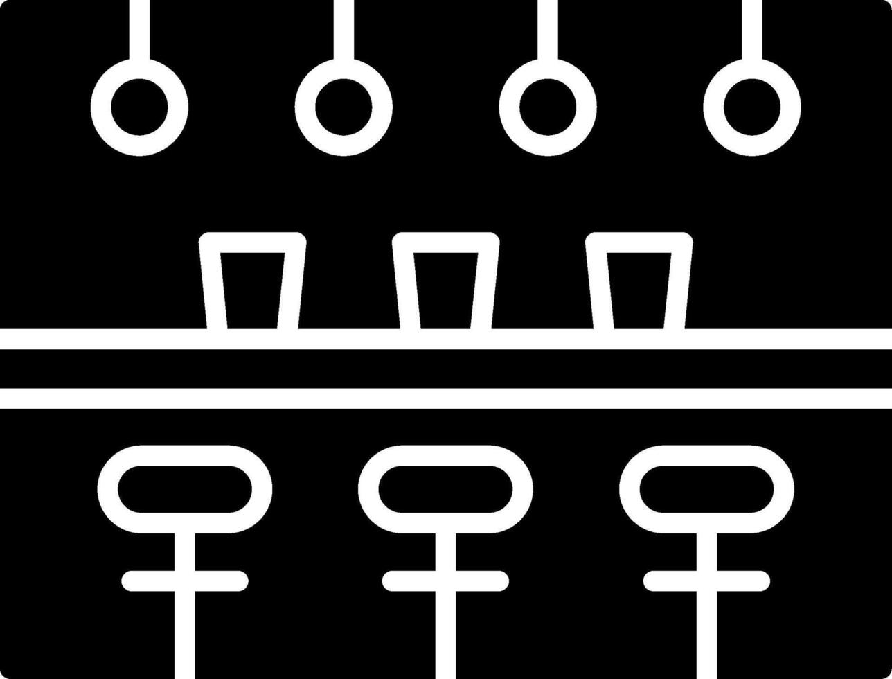 Bar Drinking Area Glyph vector