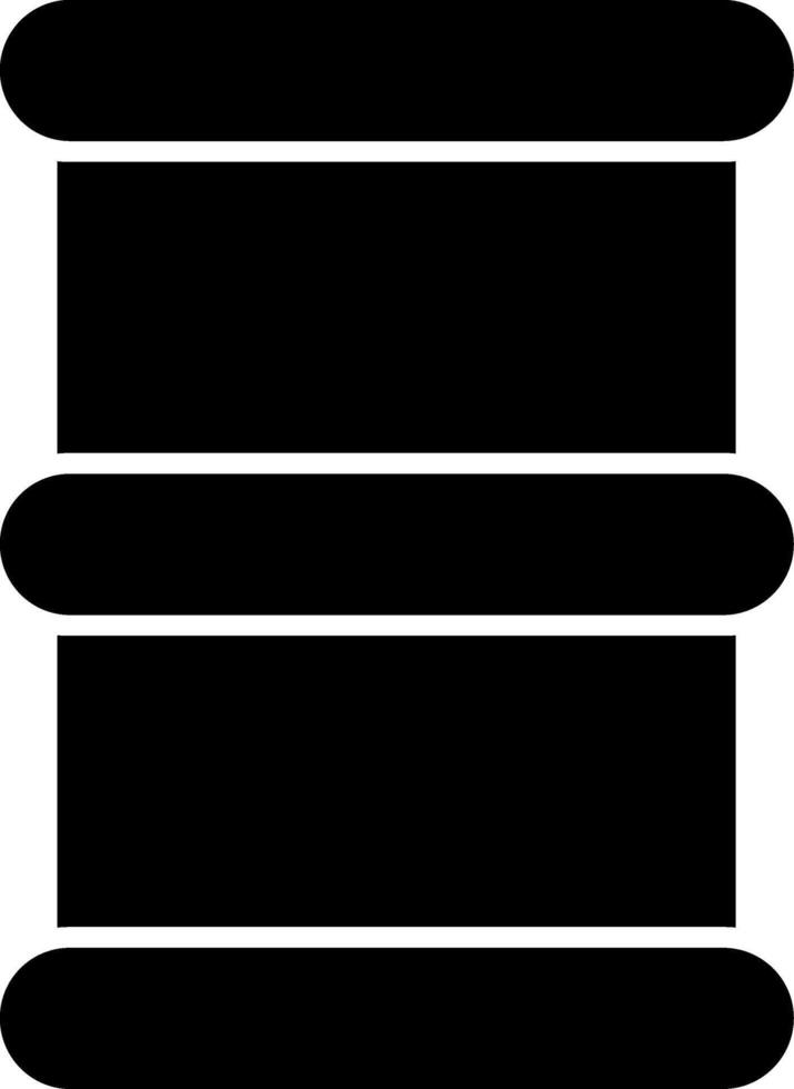 Oil Barrel Storage Glyph vector