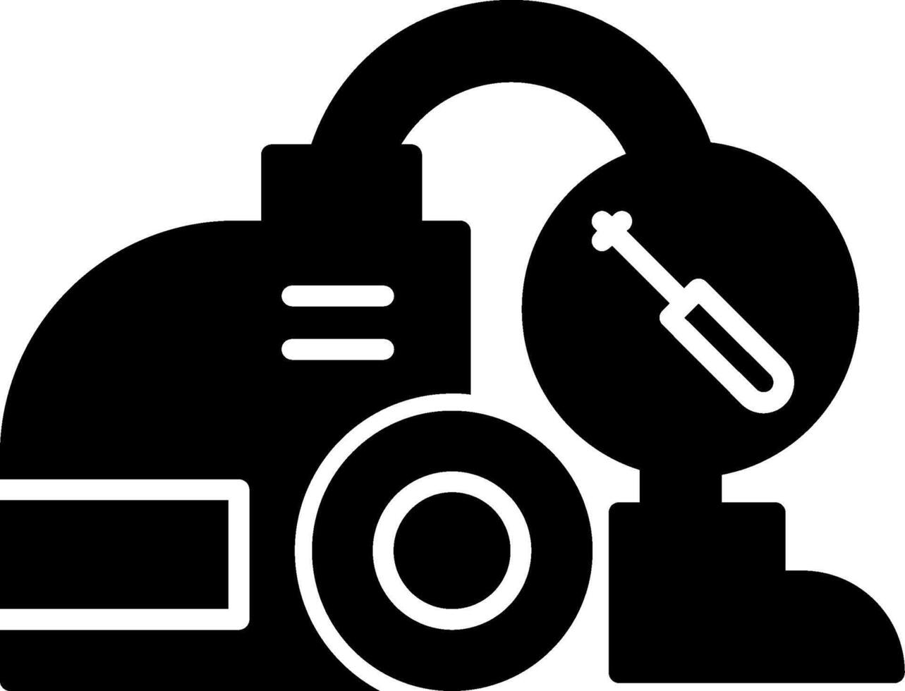 Vacuum Cleaner Fix Glyph vector