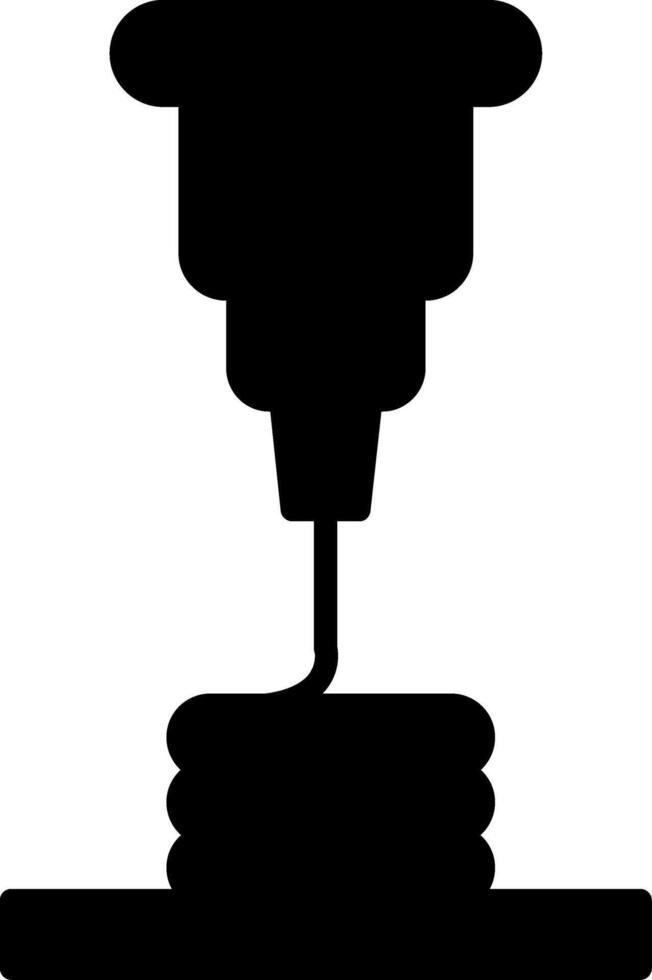 Fused Deposition Technology Glyph vector