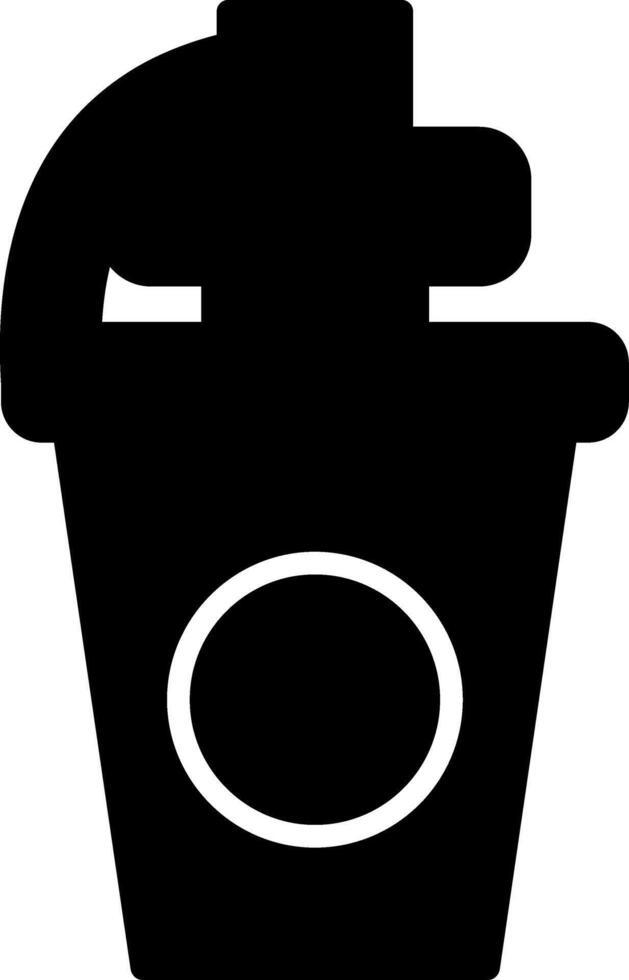 Gym Water Bottle Glyph vector