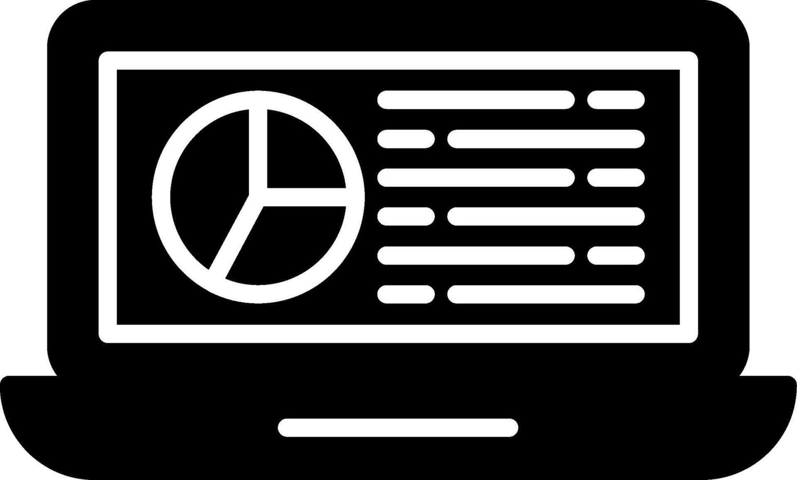 Laptop Computer Device Glyph vector