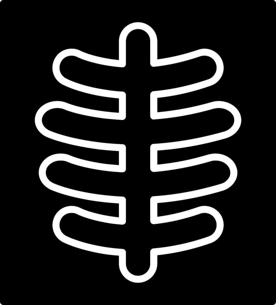 X Ray Medical Imaging Glyph vector