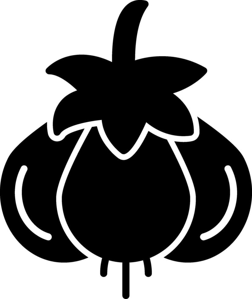 Garlic Aromatic Bulb Glyph vector