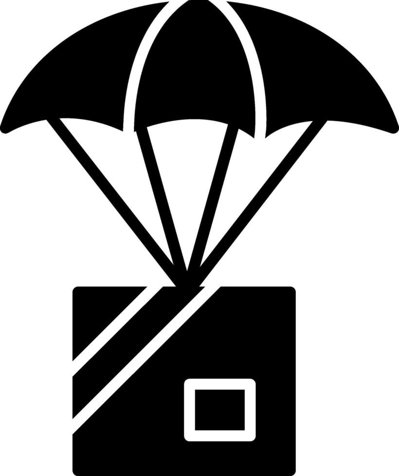 Warehouse Storage Facility Glyph vector