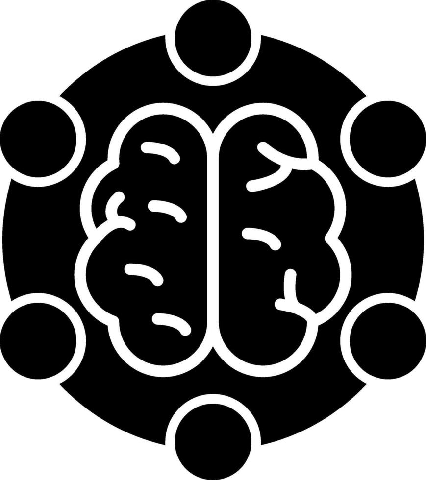 Distraction Behavior Traits Glyph vector