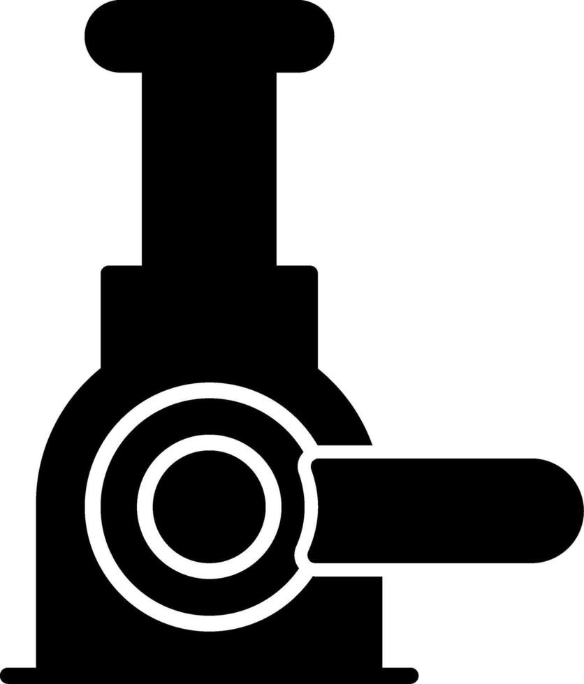 Jack Lifting Tool Glyph vector