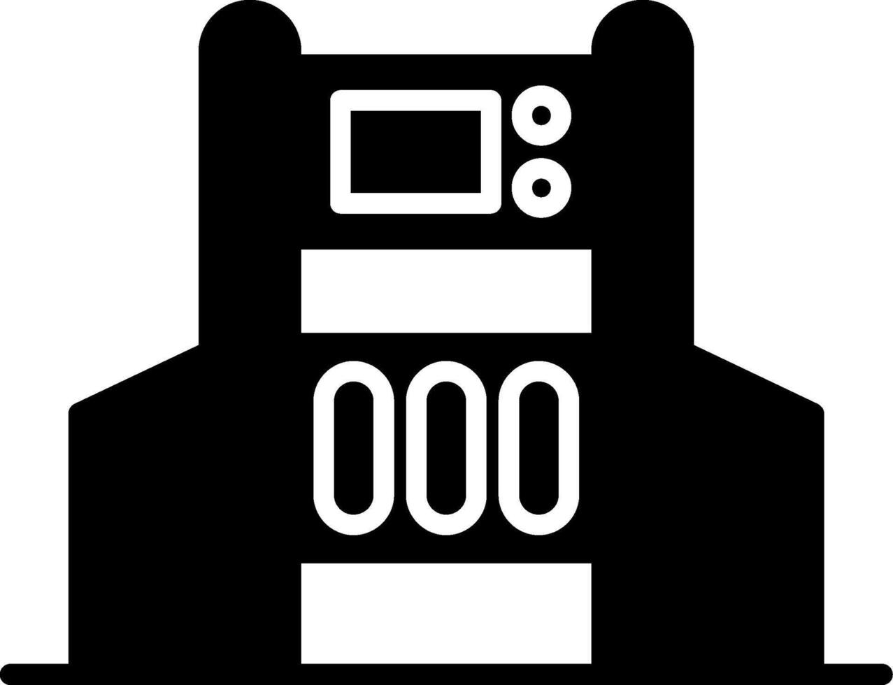 Security Gate Entrance Control Glyph vector