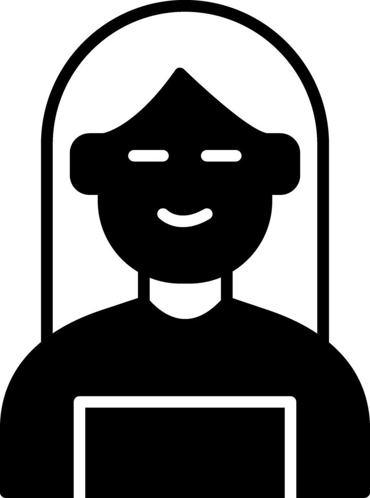 Teacher Disengagement Issue Glyph vector