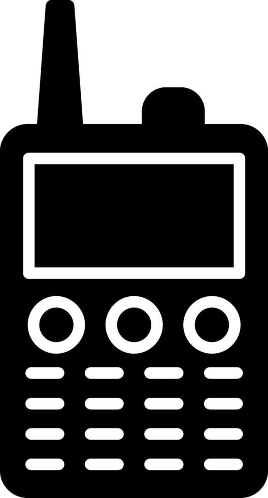 Walkie Talkie Communication Glyph vector