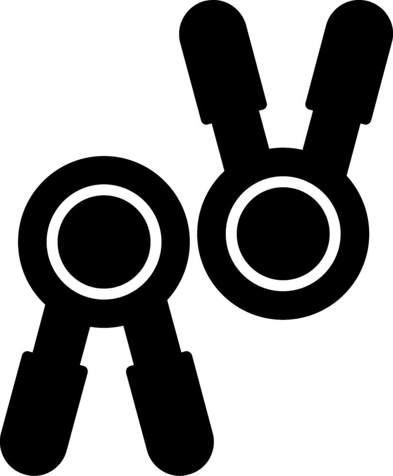Hand Grip Strength Tool Glyph vector