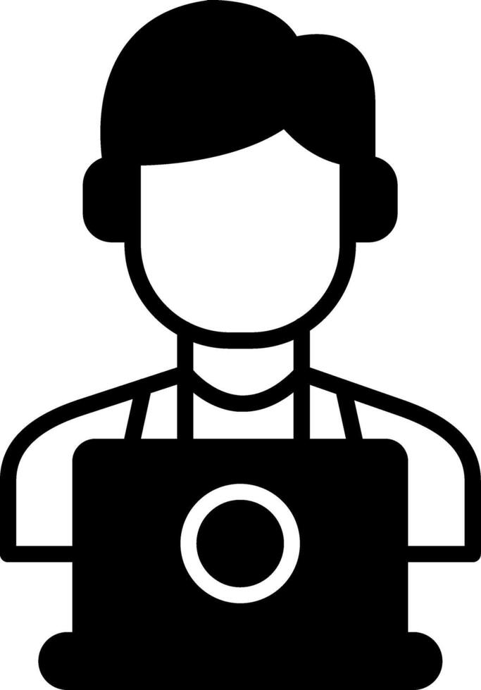 Online Seminar Digital Workshop Glyph vector