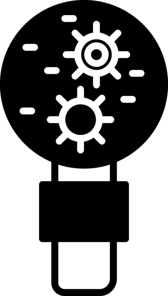 Bacteria Microorganism Glyph vector