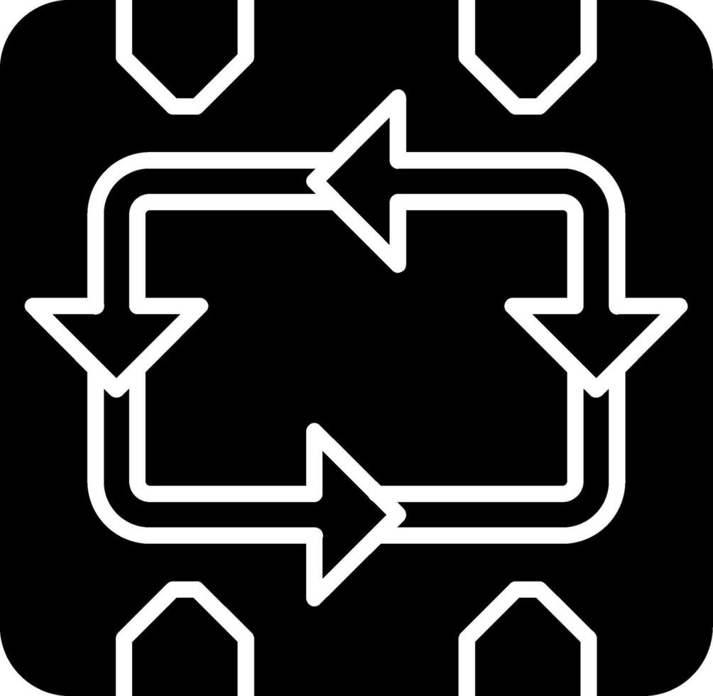 Boxes Recycle Packaging Reuse Glyph vector