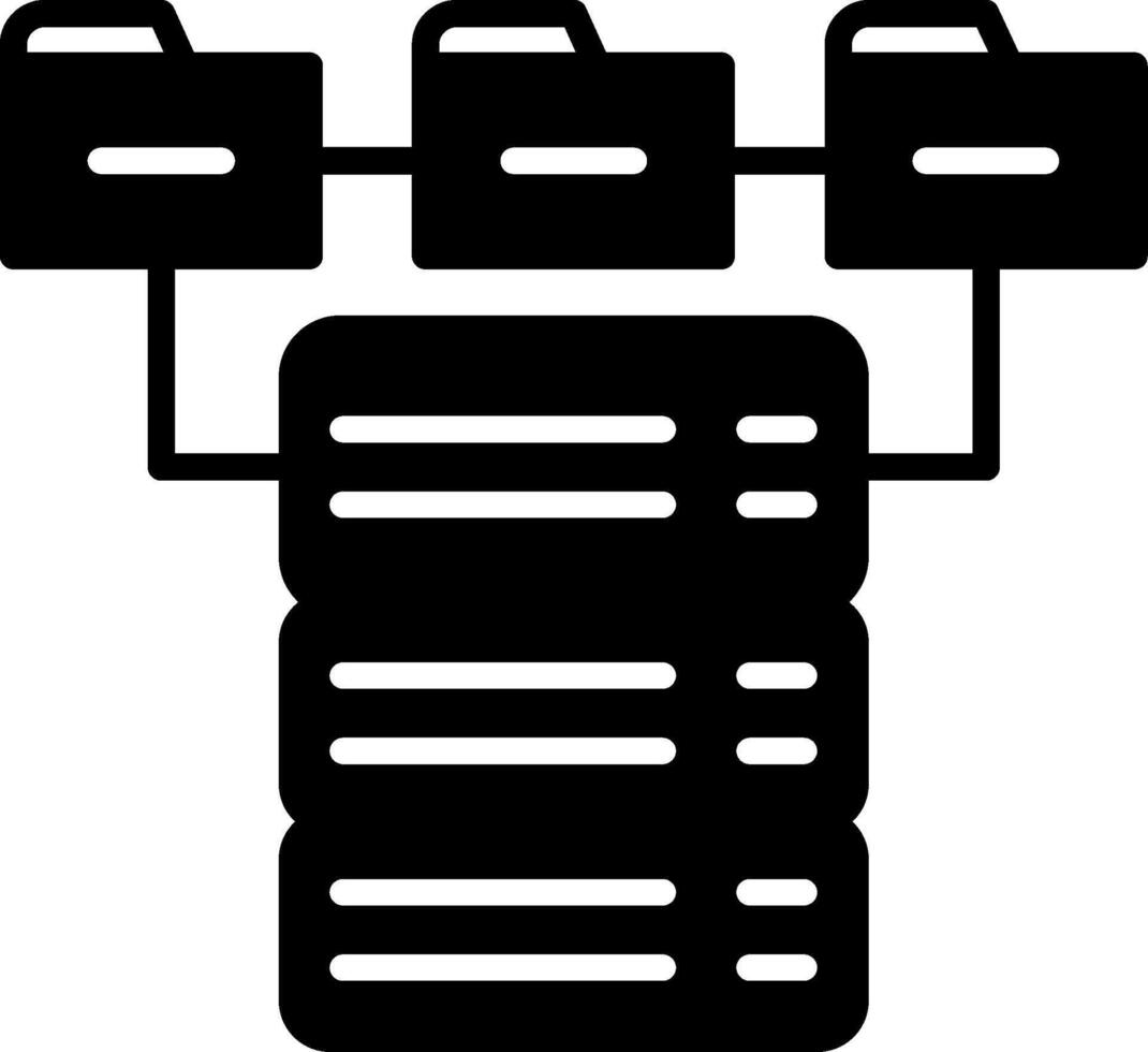 Database Management Systems Glyph vector