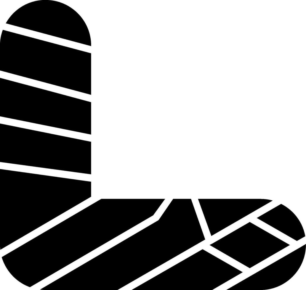 Sling Arm Support Glyph vector