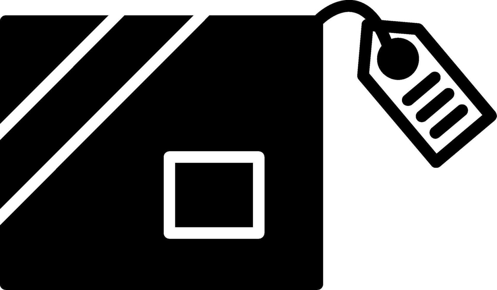 Delivery Boy Courier Worker Glyph vector