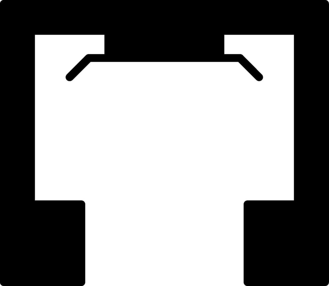 Cables And Pulleys Equipment Glyph vector