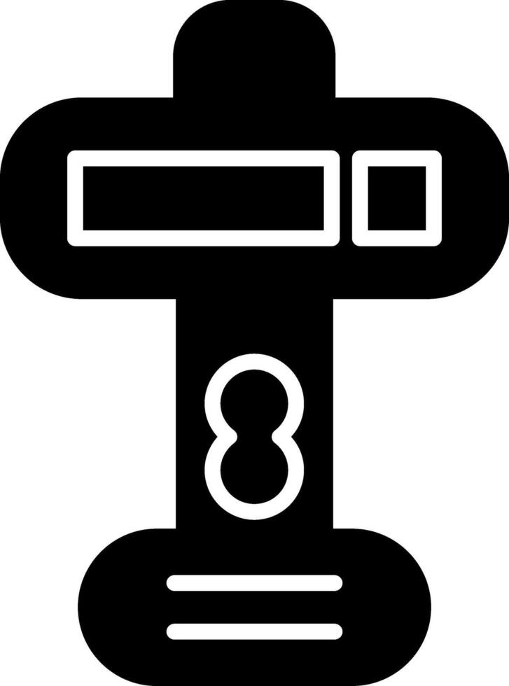Barcode Scanner Code Scanning Device Glyph vector