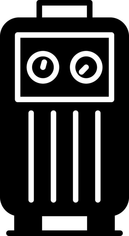 Air Compressor Compressed Air Supply Glyph vector