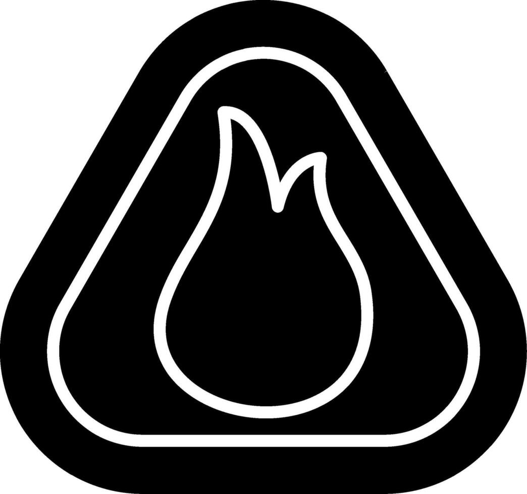 Warning Caution Symbol Glyph vector