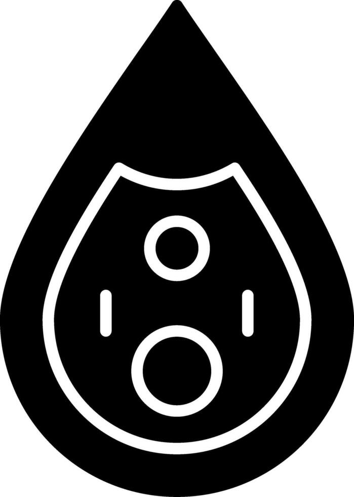 Dunaliella Algae Species Glyph vector