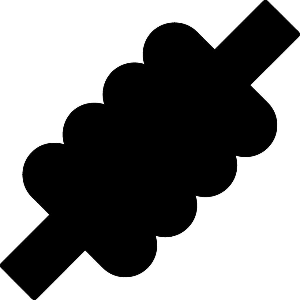 Heating Element Design Glyph vector