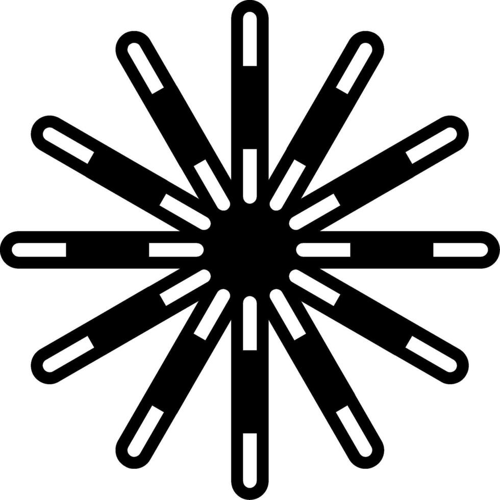 Diatom Algae Glyph vector