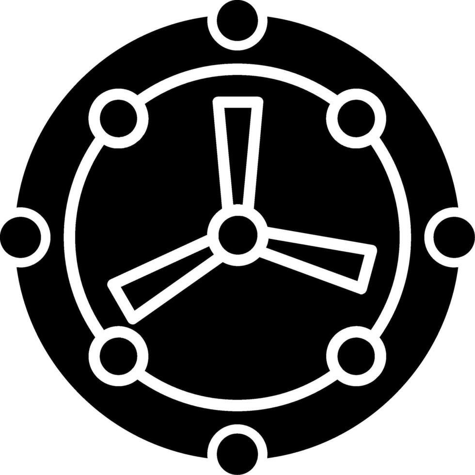 Eolic Wind Power Glyph vector