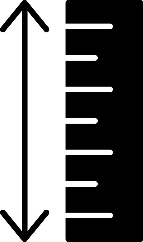 Measurement Tool Use Glyph vector