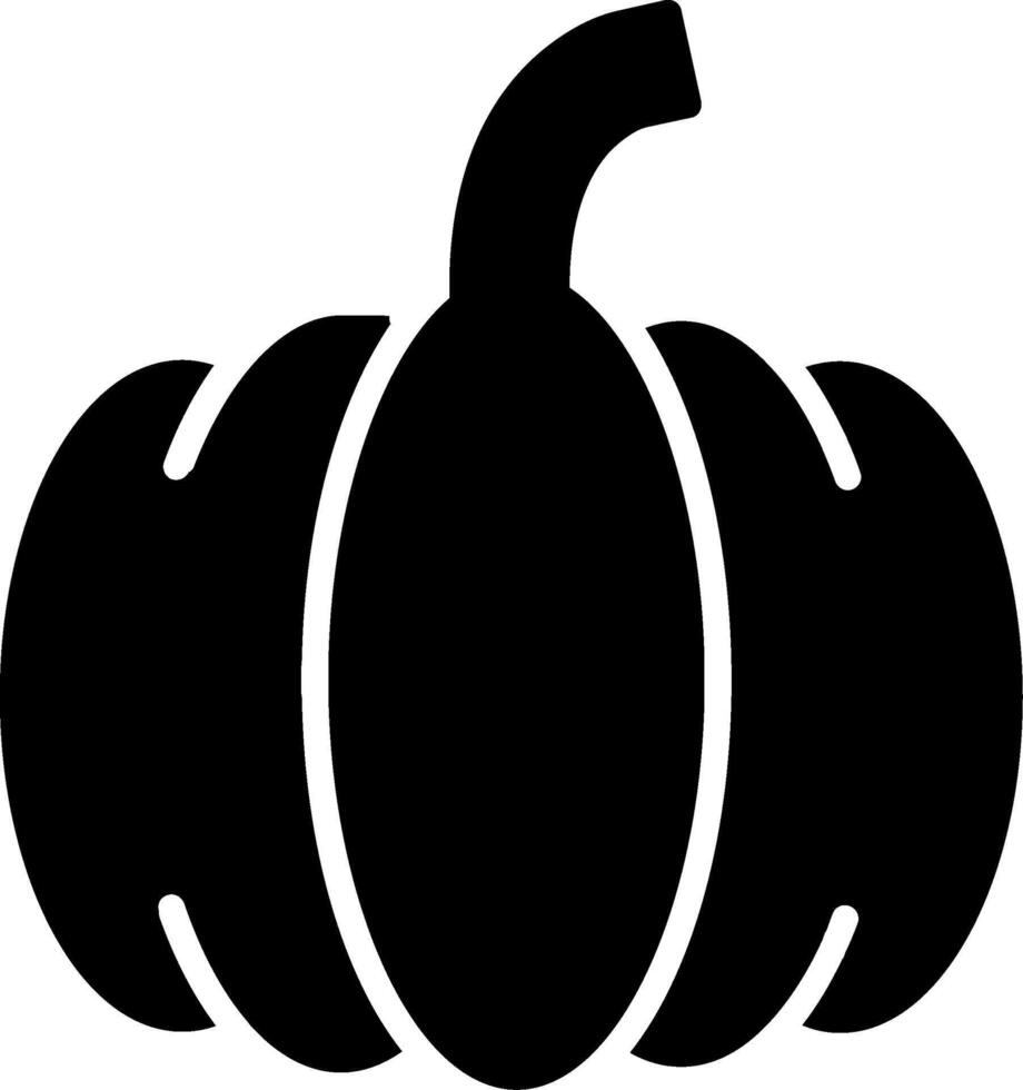 Pumpkin Autumn Fruit Glyph vector