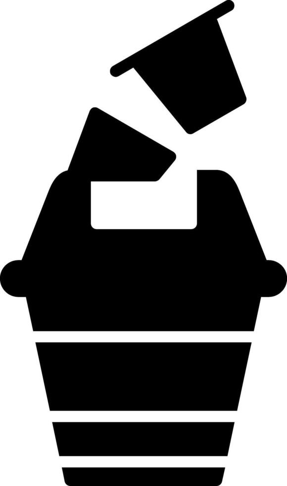 Recycling Environmental Actions Glyph vector