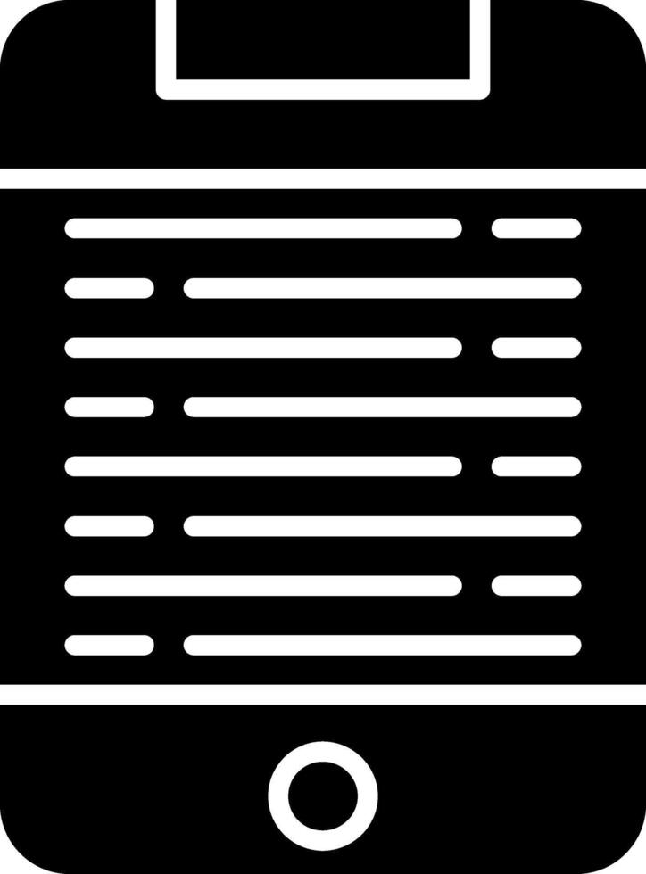 Smartphone Mobile Device Glyph vector