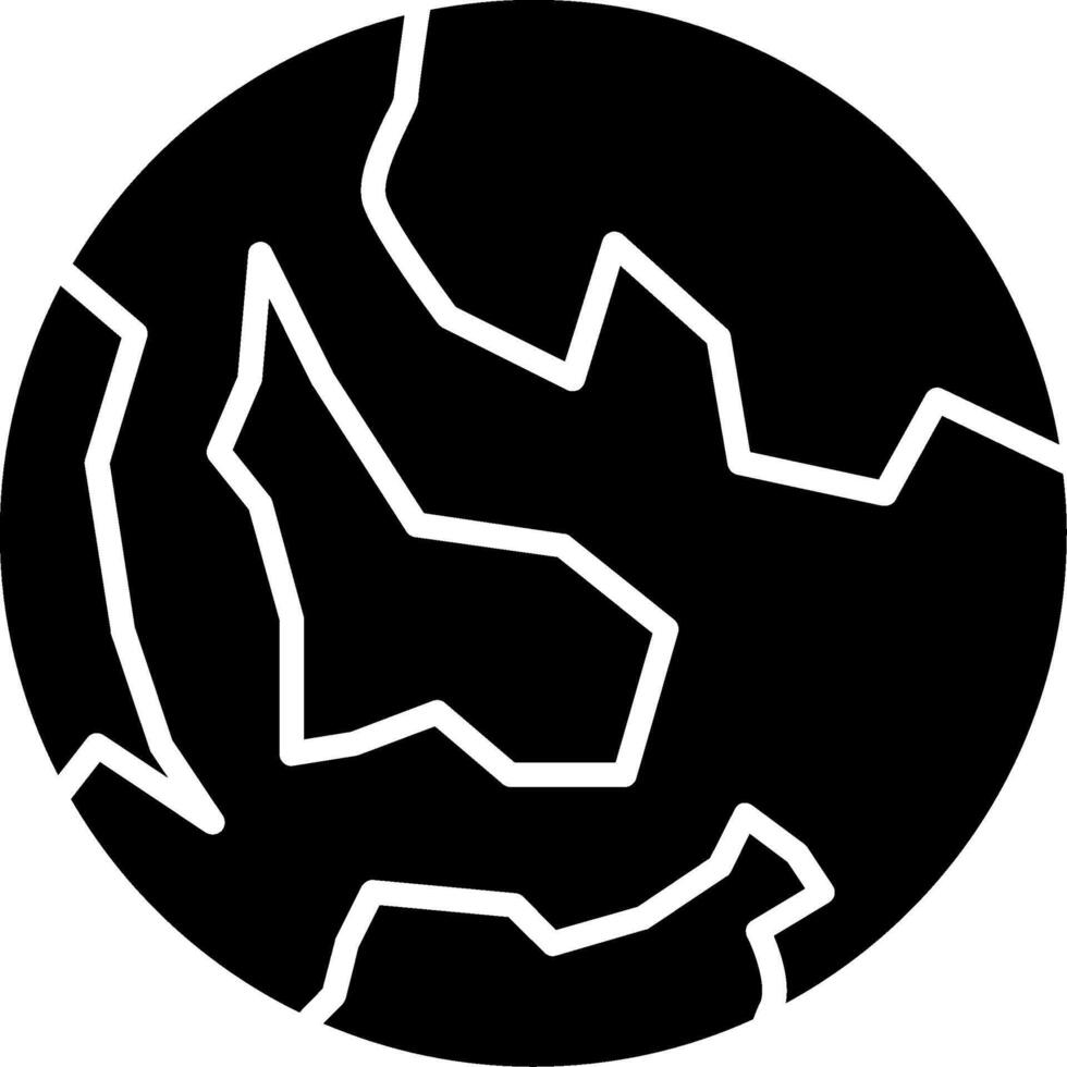 Planet Earth Earth Conservation Glyph vector