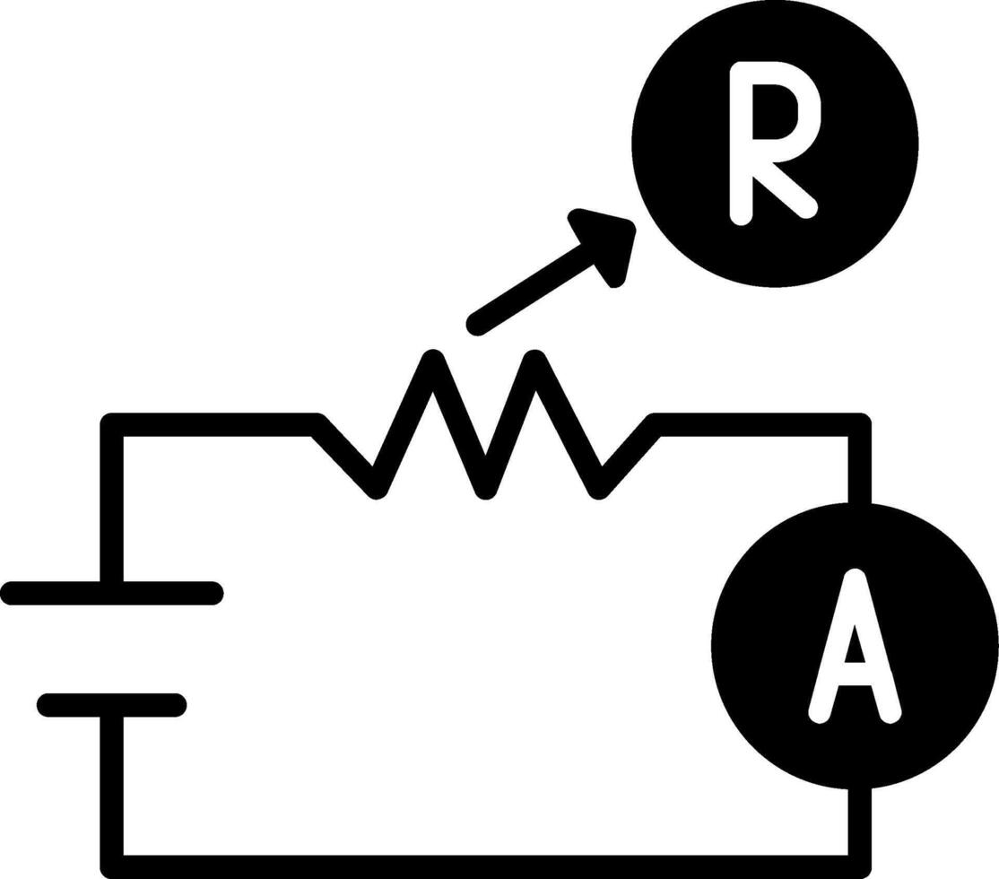 Resistor Component Usage Glyph vector