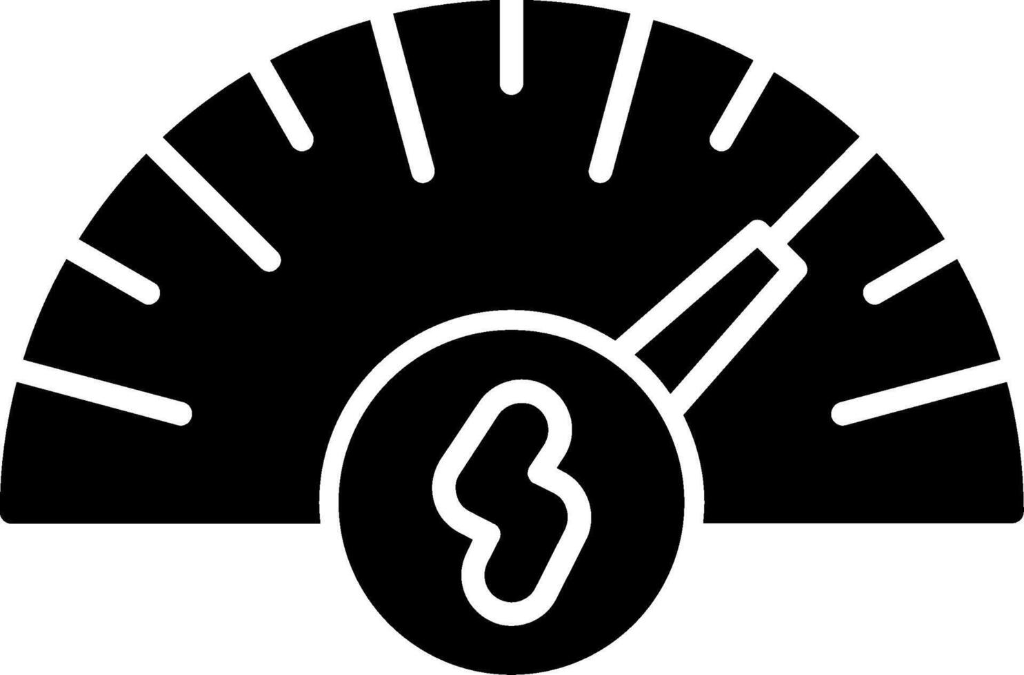 Gauge Measurement Tool Glyph vector