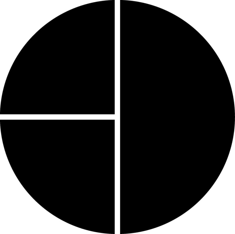 Pie Graph Glyph vector