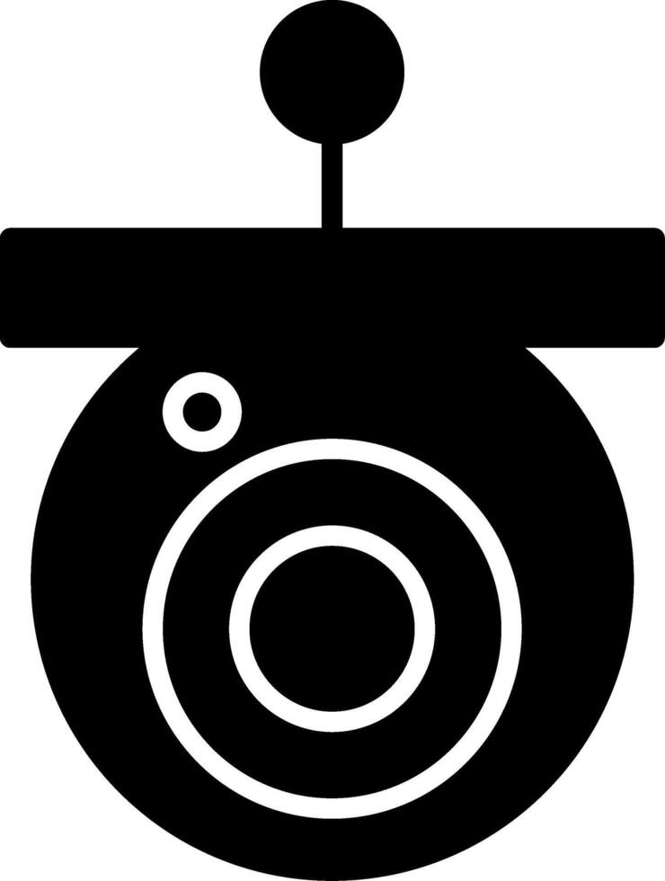 Smart Camera Intelligent Surveillance Device Glyph vector