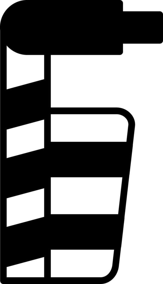 Emergency Break Glass Hammer Glyph vector
